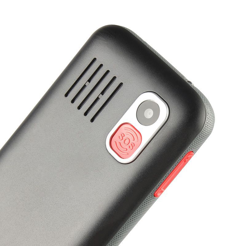Big Button Mobile Phone with SOS Button (Black) + $29/mo Unlimited Plan