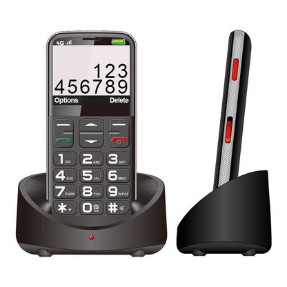 Big Button Mobile Phone with SOS Button (Black) + $29/mo Unlimited Plan