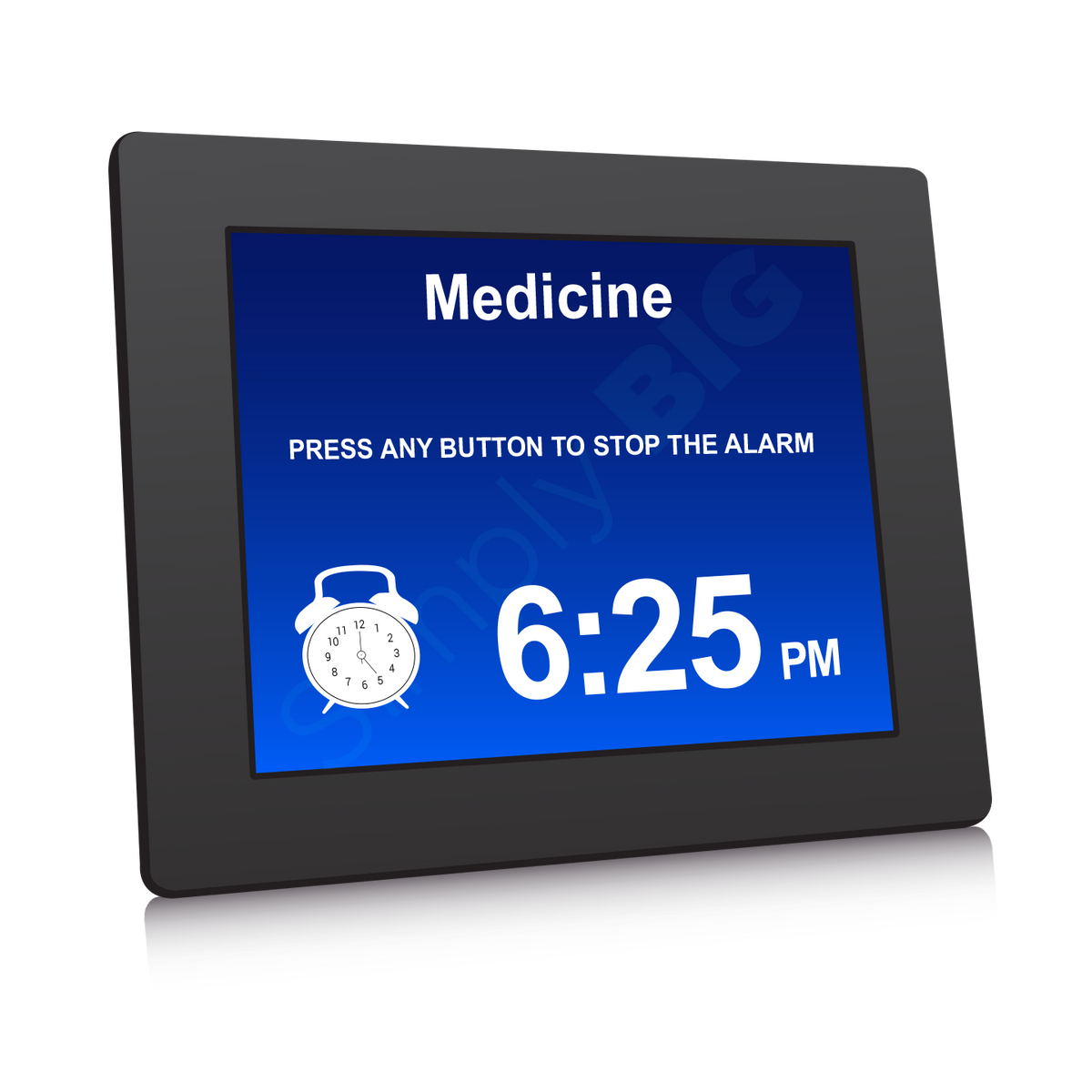 Clock Buttons Large XL Reminder Clock (40 reminders) – Big Buttons Australia